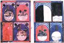 �Sarayevo Haggadah�. Illuminated manuscript. XIV&nbsp;c, Spain.